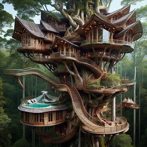 funky treehouse wow