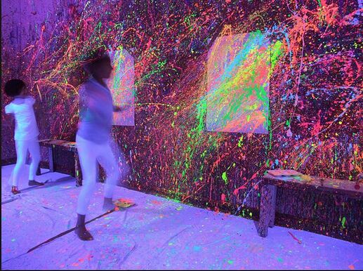 splatter paint rage room